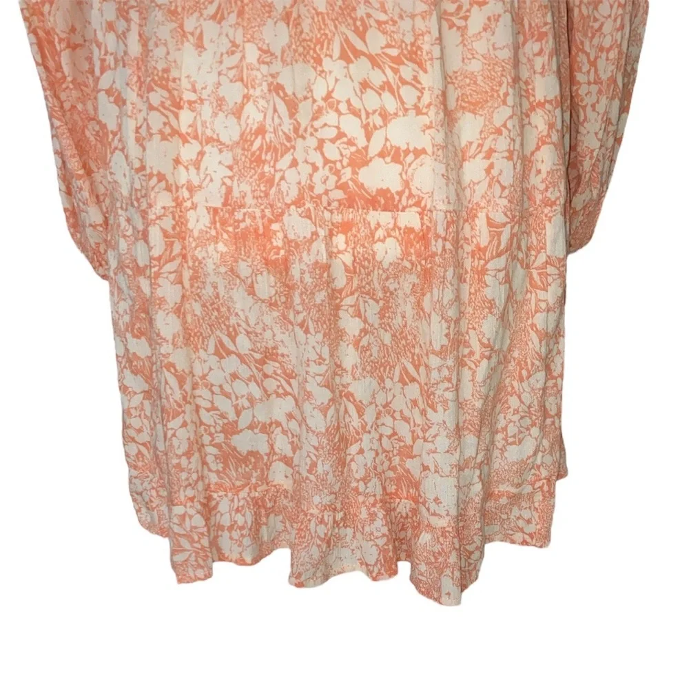 Anthropologie Claudia Floral Embroidered Baby Doll Top - S